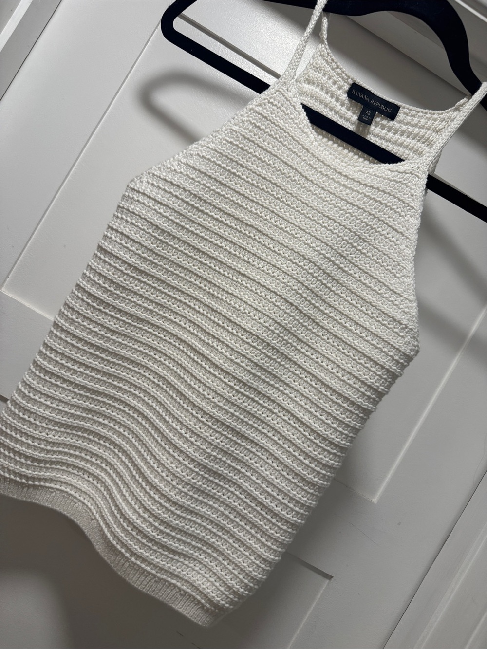 Banana Republic Cream Knit Halter Tank Top